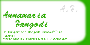 annamaria hangodi business card